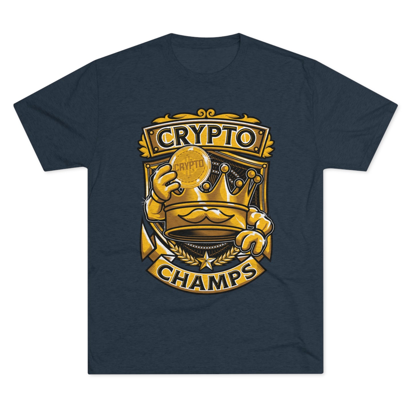 CRYPTO CHAMPS - PREMIUM SOFT - Unisex Tri-Blend Crew Tee (Next Level 6010)