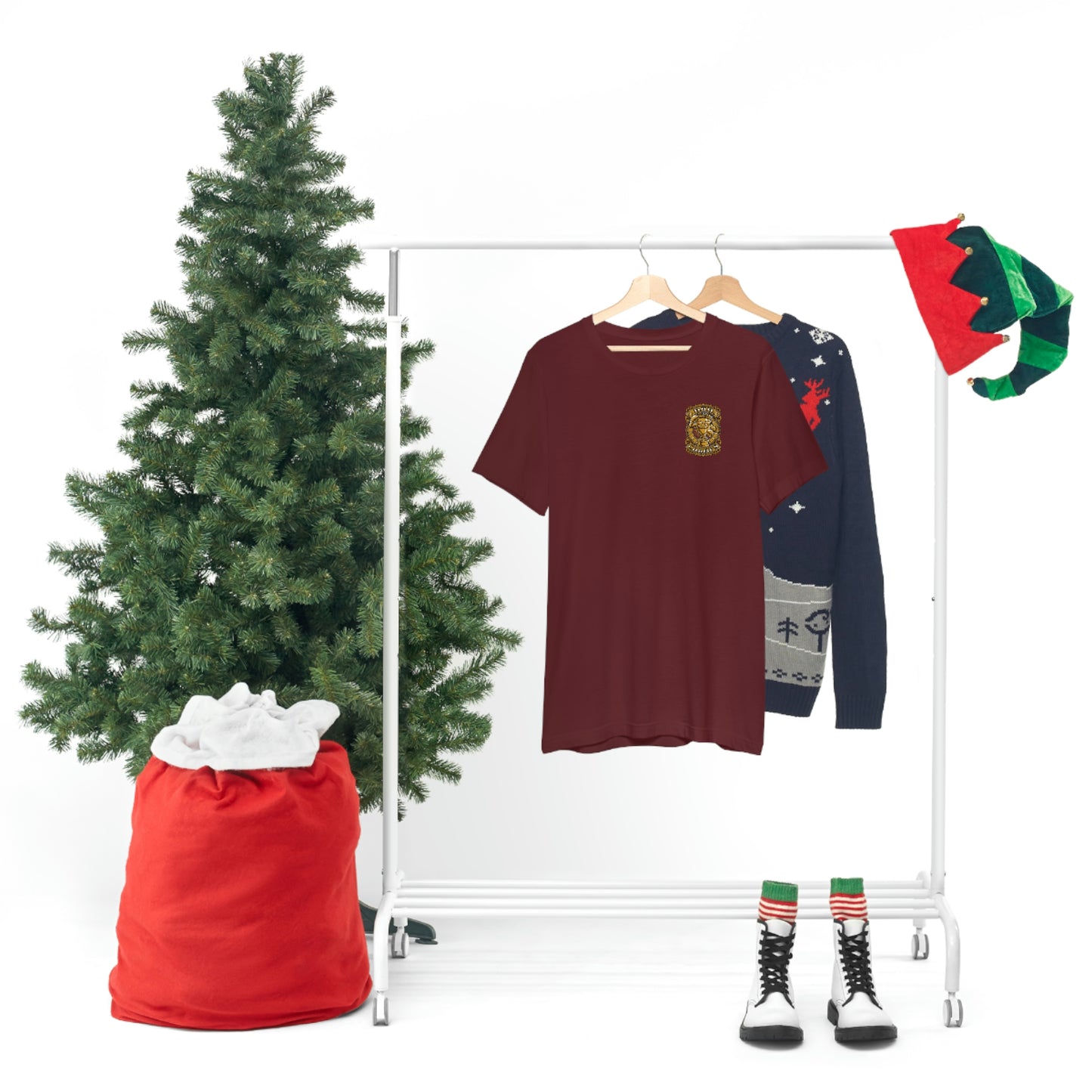 Dad Champs (Gold - Front & Back logo)! - Unisex Jersey Short Sleeve Tee (Bella+Canvas)