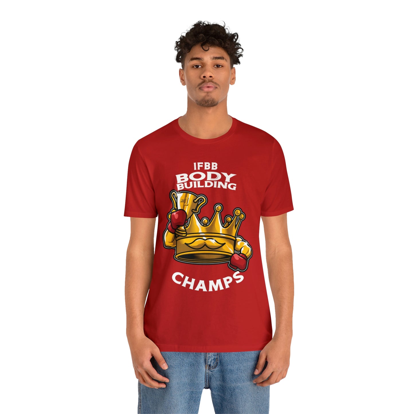 IFBB BODY BUILDING CHAMPS (v2) - Unisex Jersey Short Sleeve Tee (Bella+Canvas)