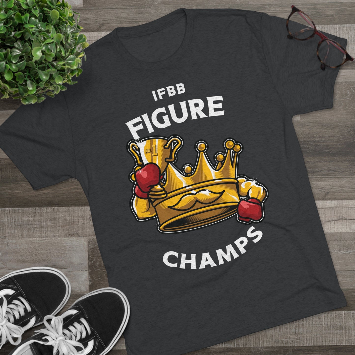 IFBB FIGURE CHAMPS (v2) - PREMIUM SOFT - Unisex Tri-Blend Crew Tee (Next Level 6010)