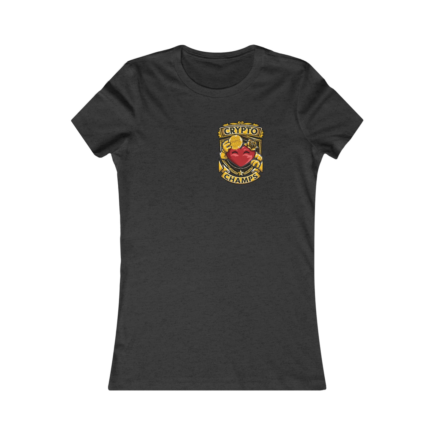 CRYPTO CHAMPS! (Small Front Logo) - Women's Favorite Tee (Bella+Canvas)