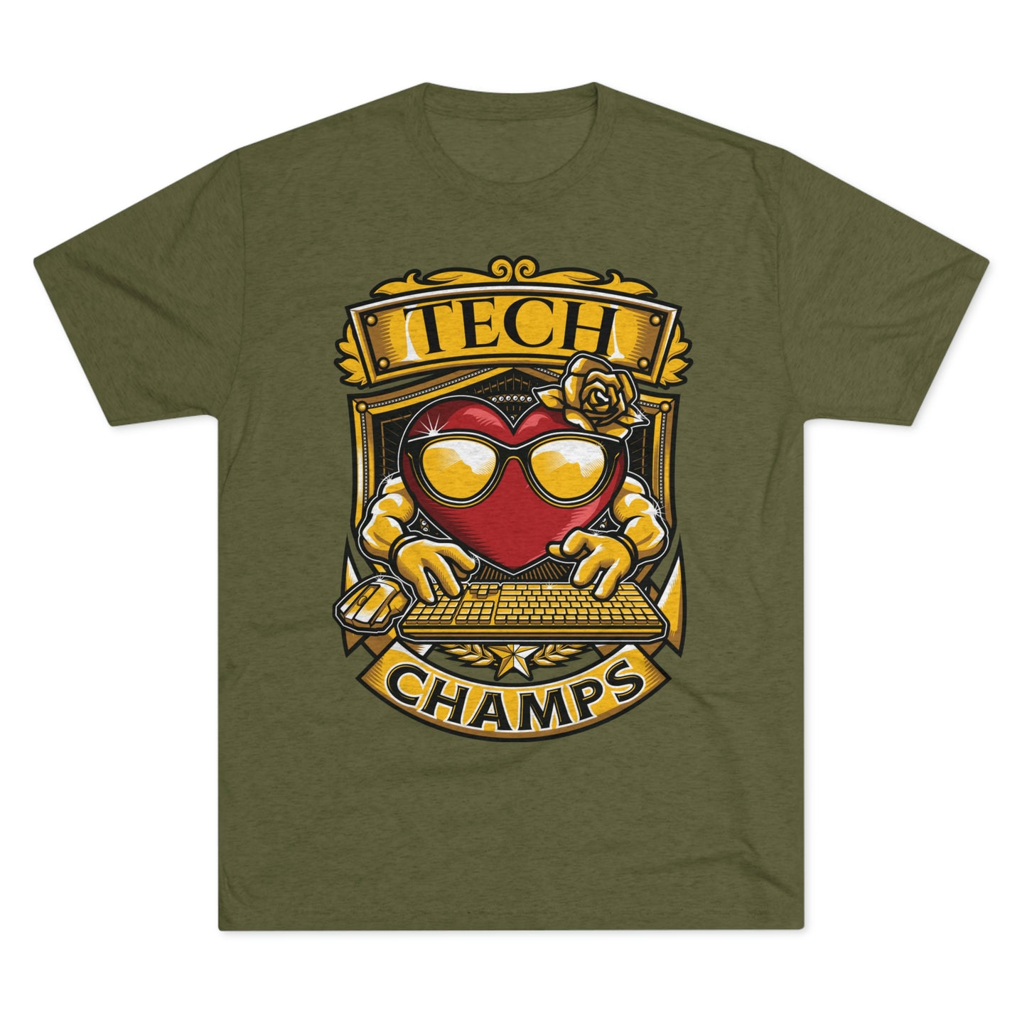 TECH CHAMPS - PREMIUM SOFT - Unisex Tri-Blend Crew Tee (Next Level 6010)