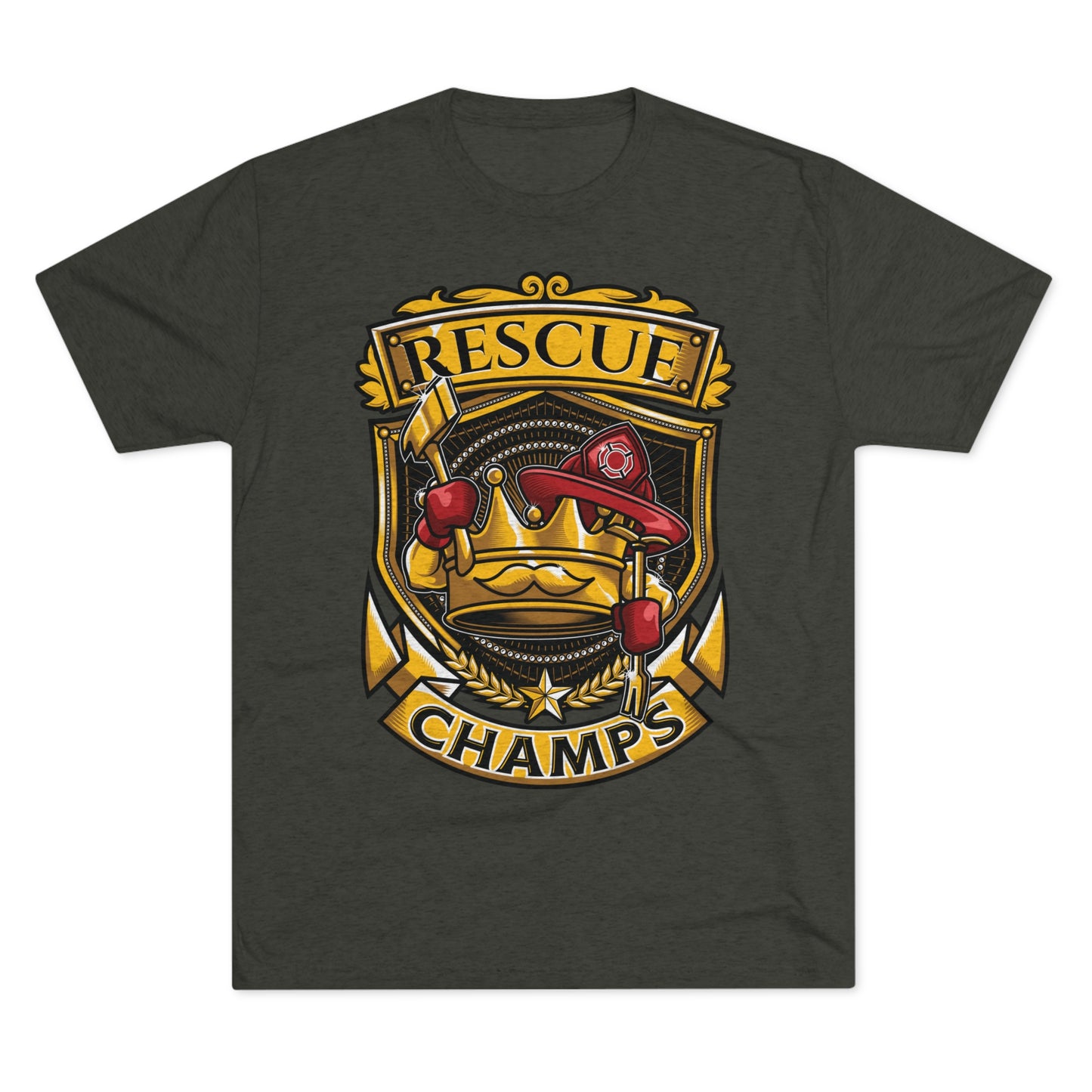 RESCUE CHAMPS - PREMIUM SOFT - Unisex Tri-Blend Crew Tee (Next Level 6010)