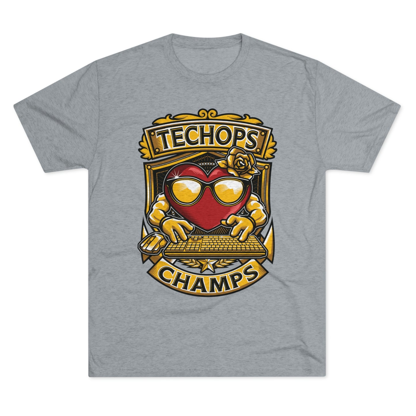 TECHOPS CHAMPS - PREMIUM SOFT - Unisex Tri-Blend Crew Tee (Next Level 6010)