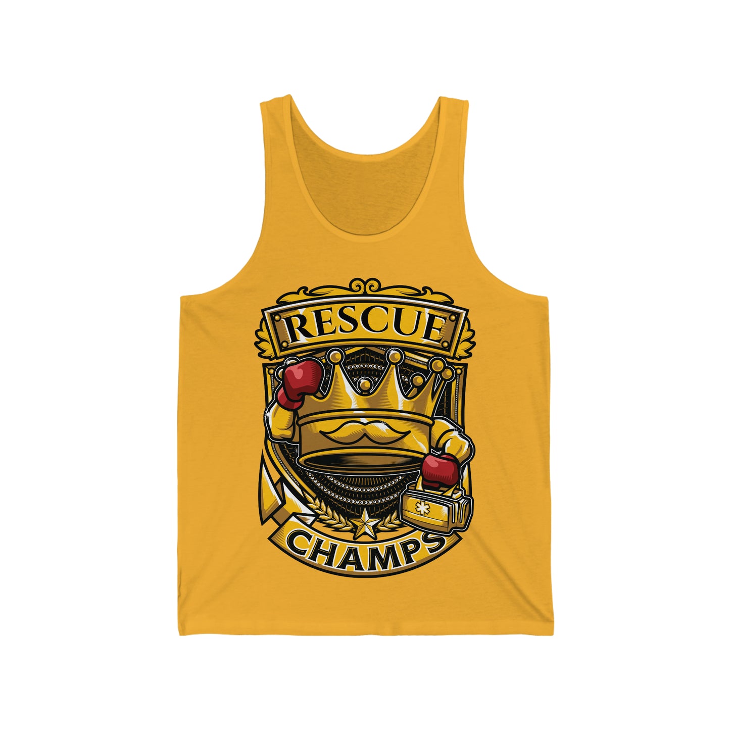 RESCUE CHAMPS - PREMIUM SOFT - Unisex Jersey Tank (Bella+Canvas 3480)