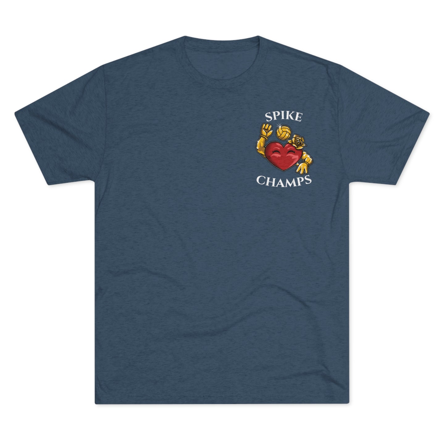 SPIKE CHAMPS (Small Logo) - PREMIUM SOFT - Unisex Tri-Blend Crew Tee (Next Level 6010)