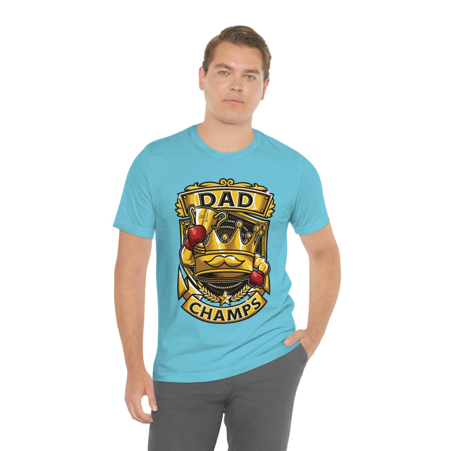 Dad Champs! - Unisex Jersey Short Sleeve Tee (Canvas-Bella)