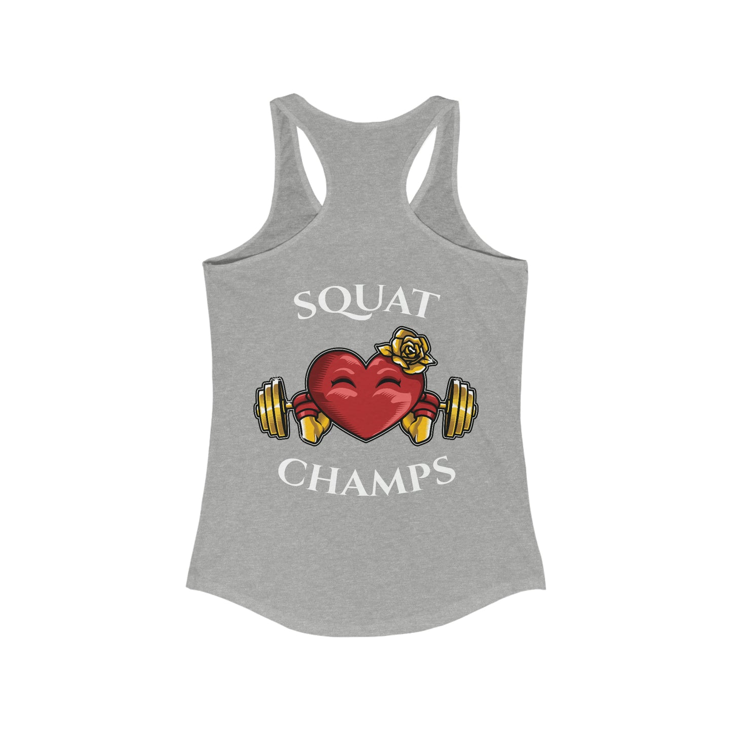 SQUAT CHAMPS (Back design) - Women's Ideal Racerback Tank