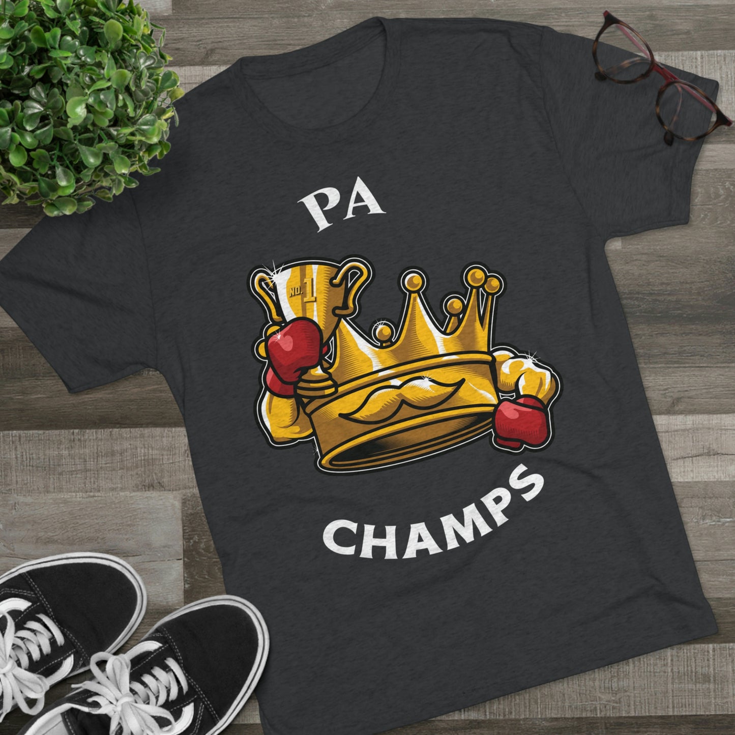 PA CHAMPS (Alternate Logo) - PREMIUM SOFT - Unisex Tri-Blend Crew Tee (Next Level 6010)