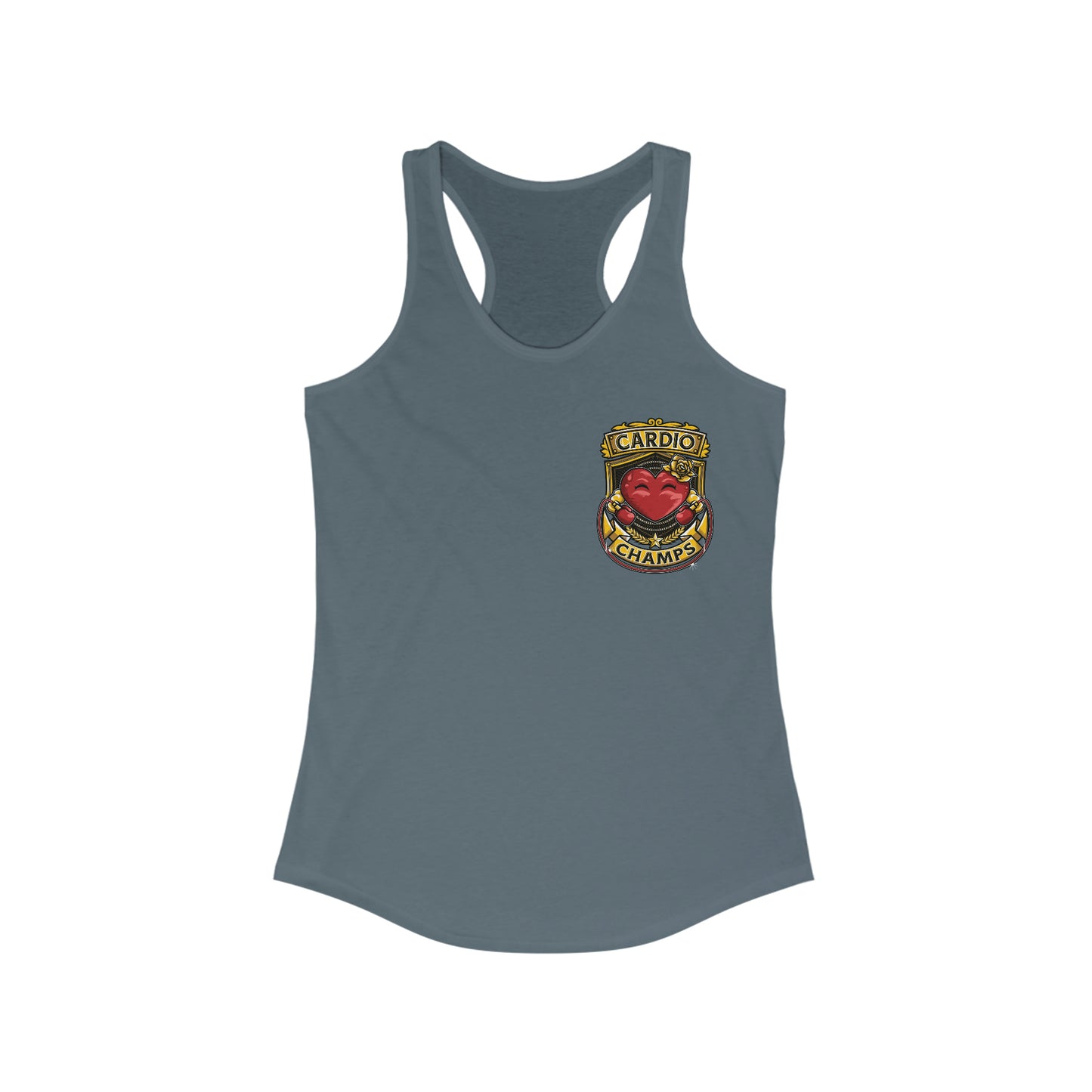 CARDIO CHAMPS (Small Logo) - Women's Ideal Racerback Tank