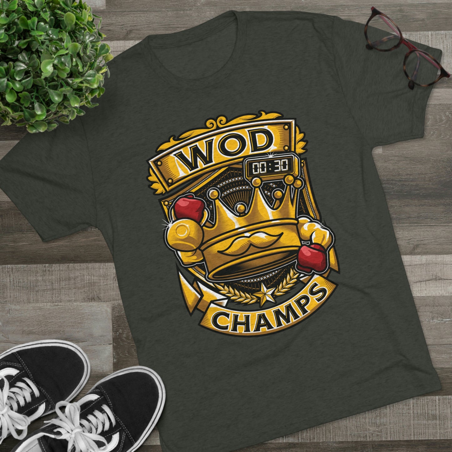 WOD CHAMPS - PREMIUM SOFT - Unisex Tri-Blend Crew Tee (Next Level 6010)