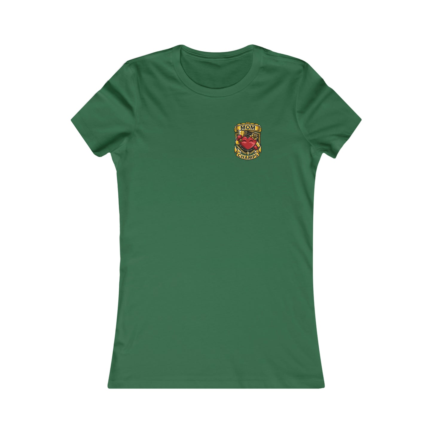 Mom Champs! (Small Front Logo) - Women's Favorite Tee (Bella+Canvas)