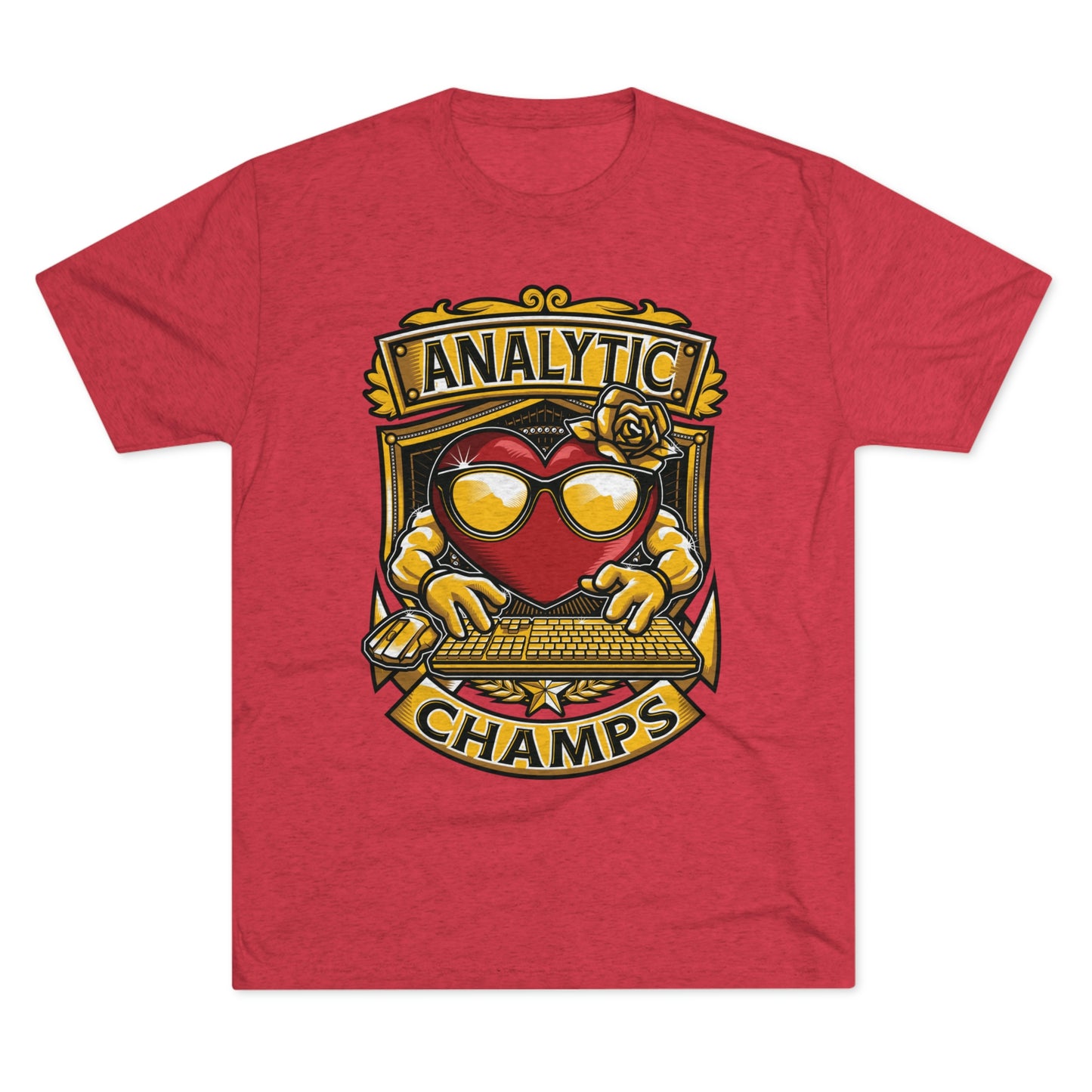 ANALYTICS CHAMPS - PREMIUM SOFT - Unisex Tri-Blend Crew Tee (Next Level 6010)