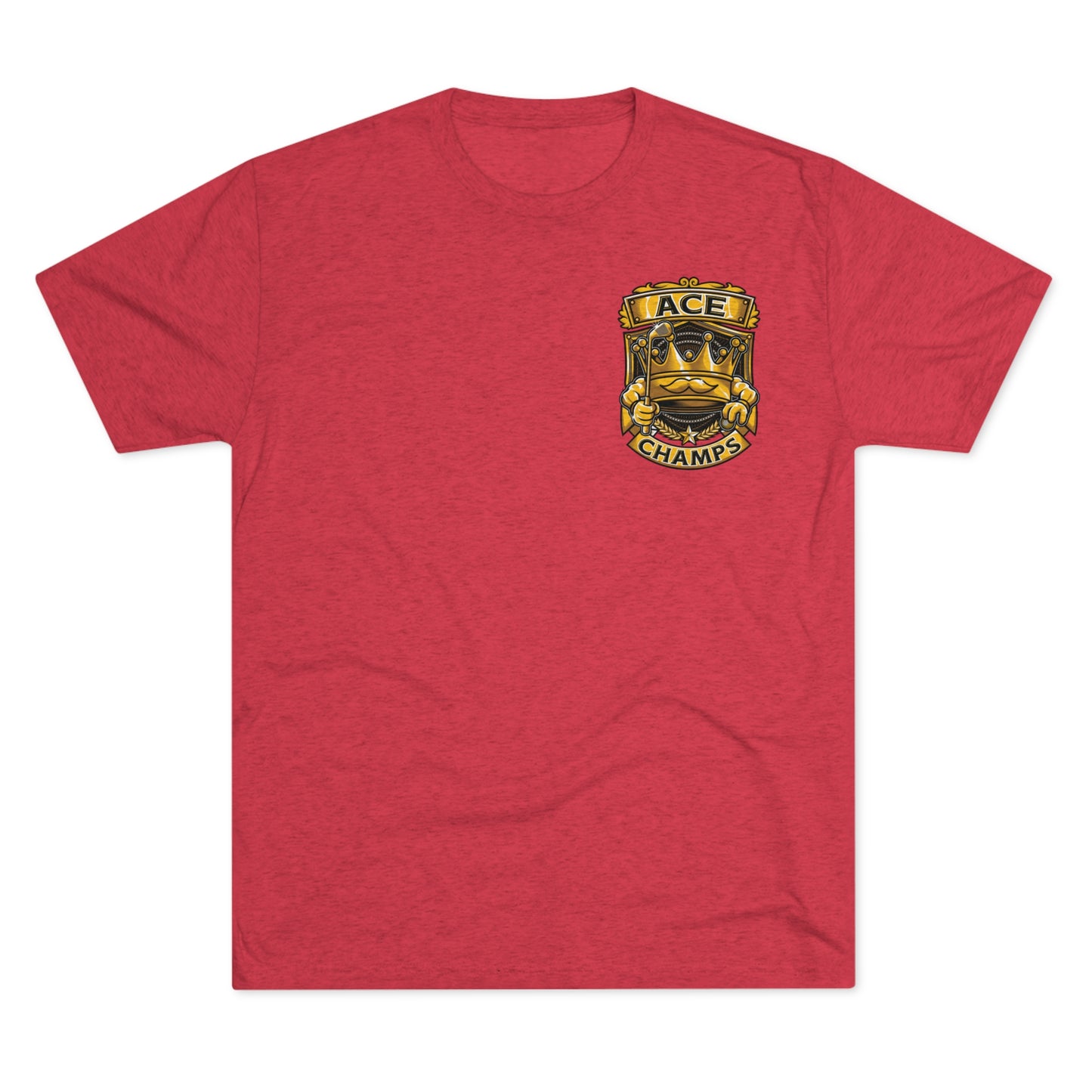ACE CHAMPS (Small Logo) - PREMIUM SOFT - Unisex Tri-Blend Crew Tee (Next Level 6010)