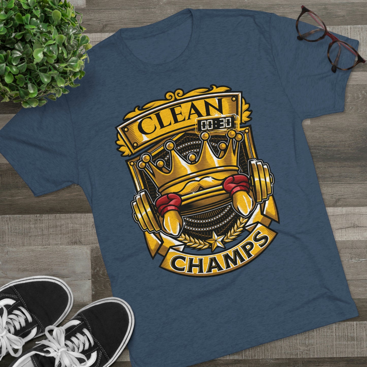 CLEAN CHAMPS - PREMIUM SOFT - Unisex Tri-Blend Crew Tee (Next Level 6010)
