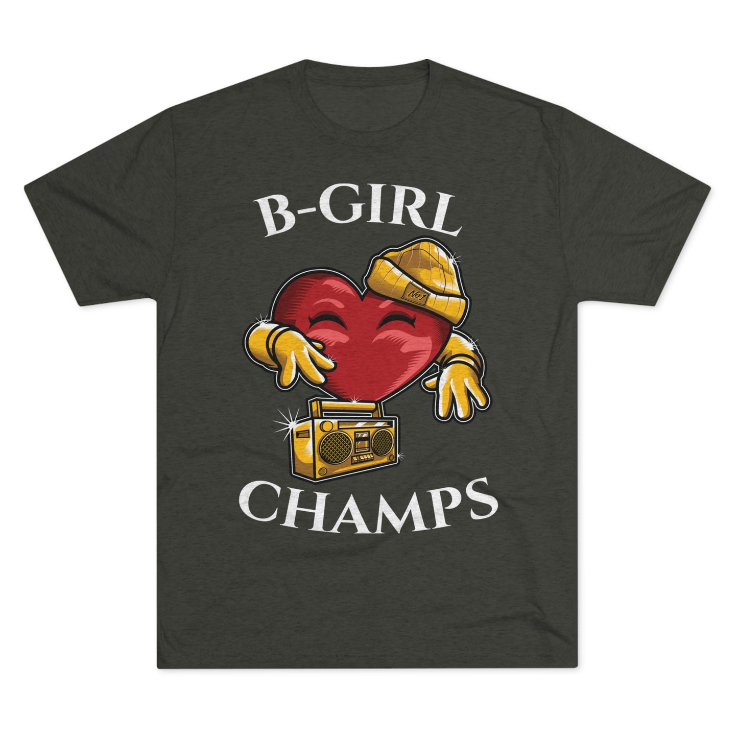 B-GIRL CHAMPS (No Crest) - PREMIUM SOFT - Unisex Tri-Blend Crew Tee (Next Level 6010)