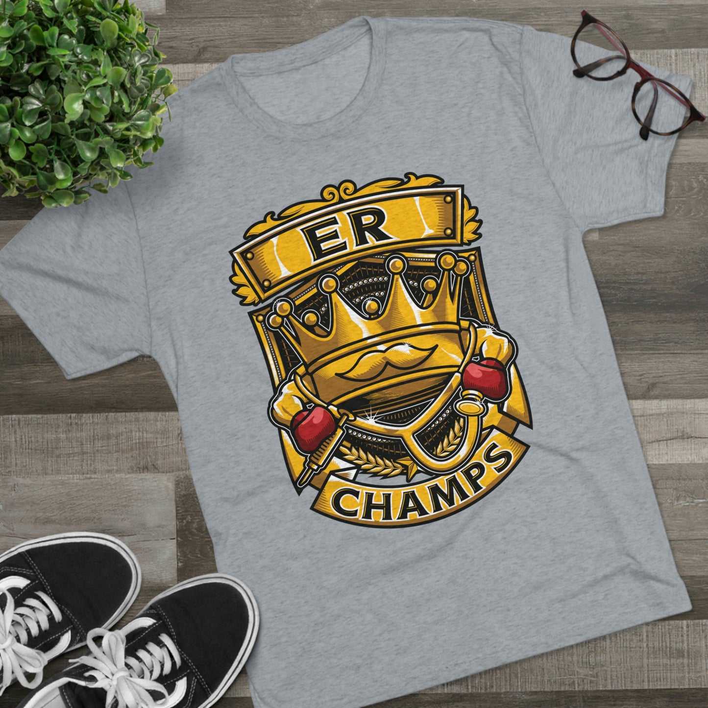 ER CHAMPS - PREMIUM SOFT - Unisex Tri-Blend Crew Tee (Next Level 6010)