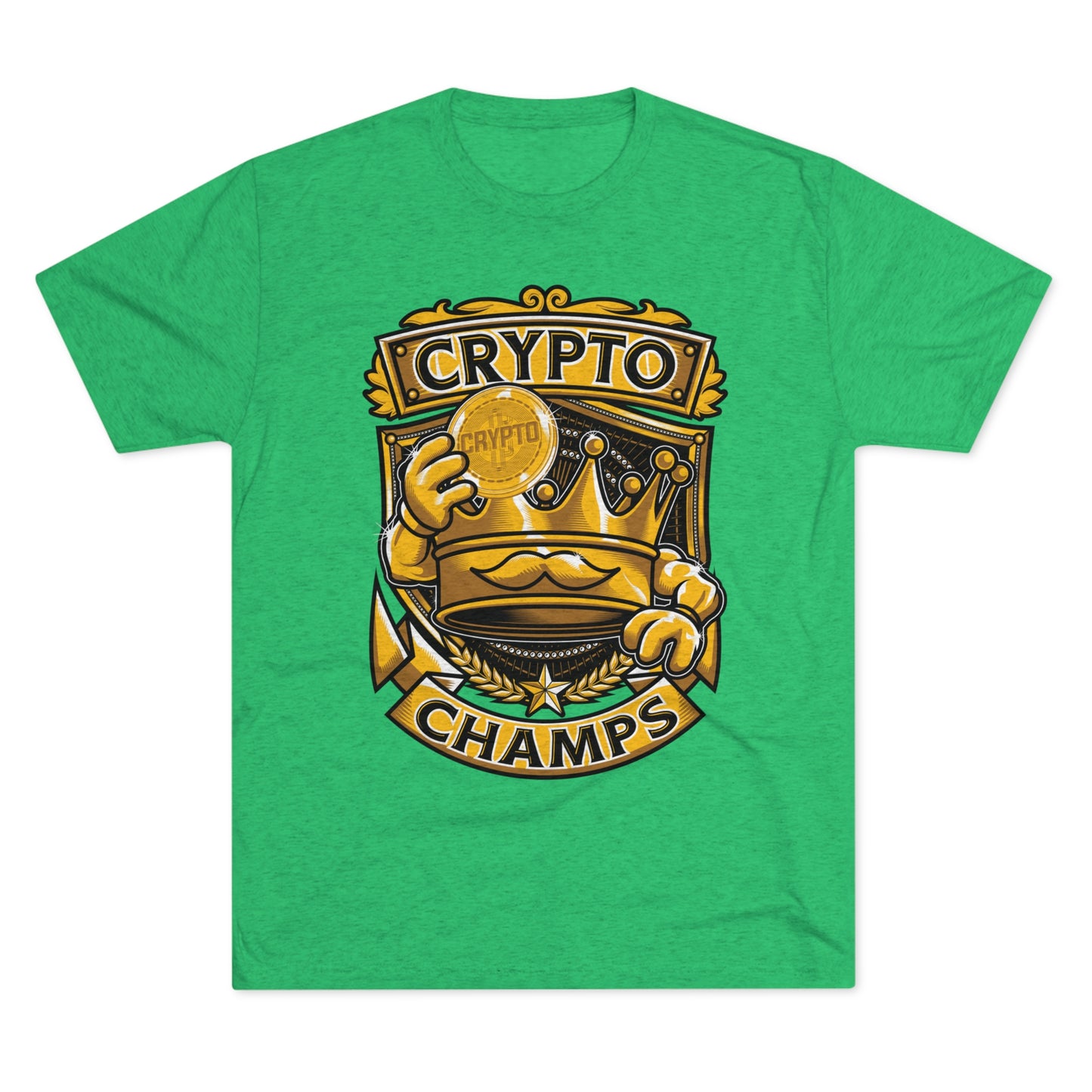 CRYPTO CHAMPS - PREMIUM SOFT - Unisex Tri-Blend Crew Tee (Next Level 6010)