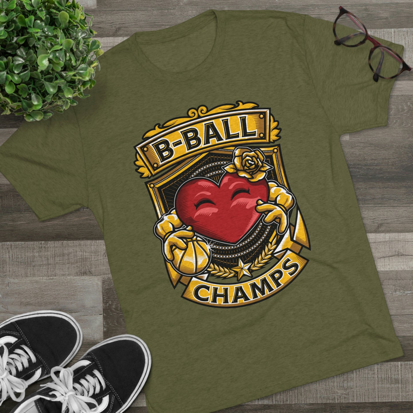 B-BALL CHAMPS - PREMIUM SOFT - Unisex Tri-Blend Crew Tee (Next Level 6010)