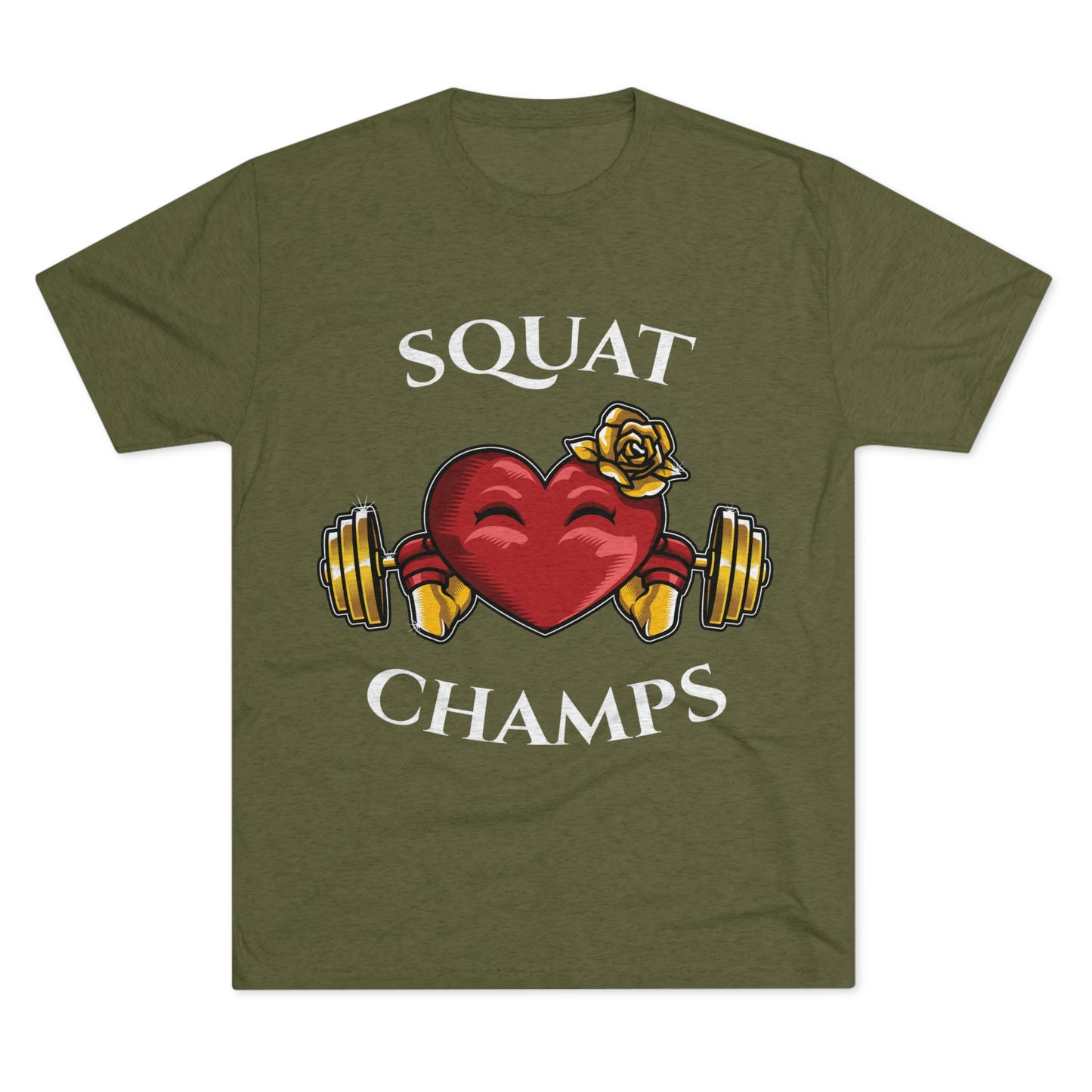 SQUAT CHAMPS - PREMIUM SOFT - Unisex Tri-Blend Crew Tee (Next Level 6010)
