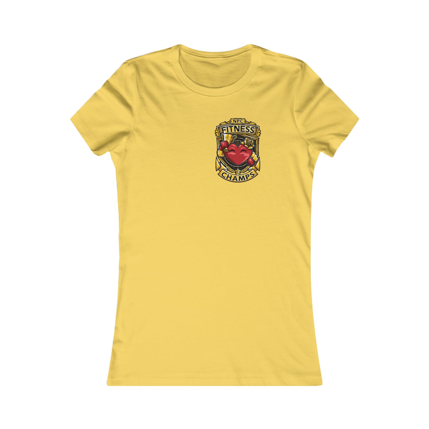 NPC FITNESS CHAMPS! (Small Front Logo) - Women's Favorite Tee (Bella+Canvas)