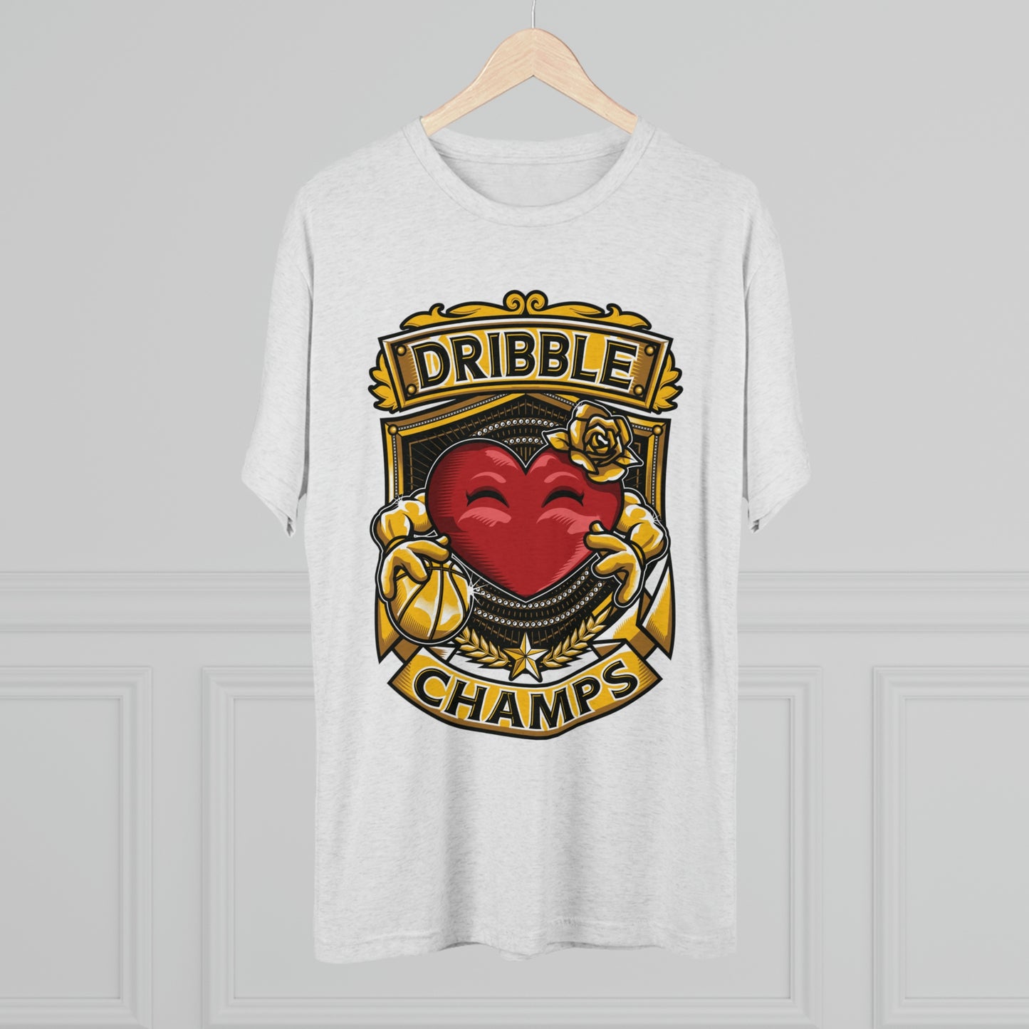 DRIBBLE CHAMPS - PREMIUM SOFT - Unisex Tri-Blend Crew Tee (Next Level 6010)