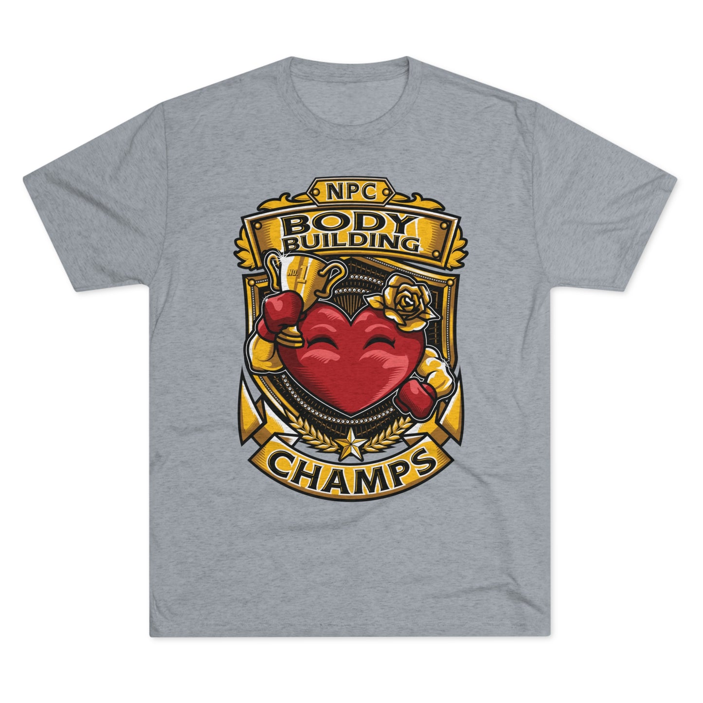 NPC BODY BUILDING CHAMPS - PREMIUM SOFT - Unisex Tri-Blend Crew Tee (Next Level 6010)