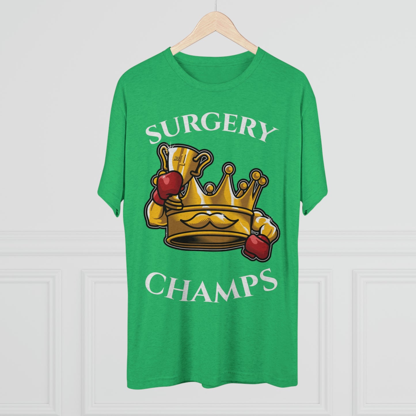 SURGERY CHAMPS (Alternate Logo) - PREMIUM SOFT - Unisex Tri-Blend Crew Tee (Next Level 6010)