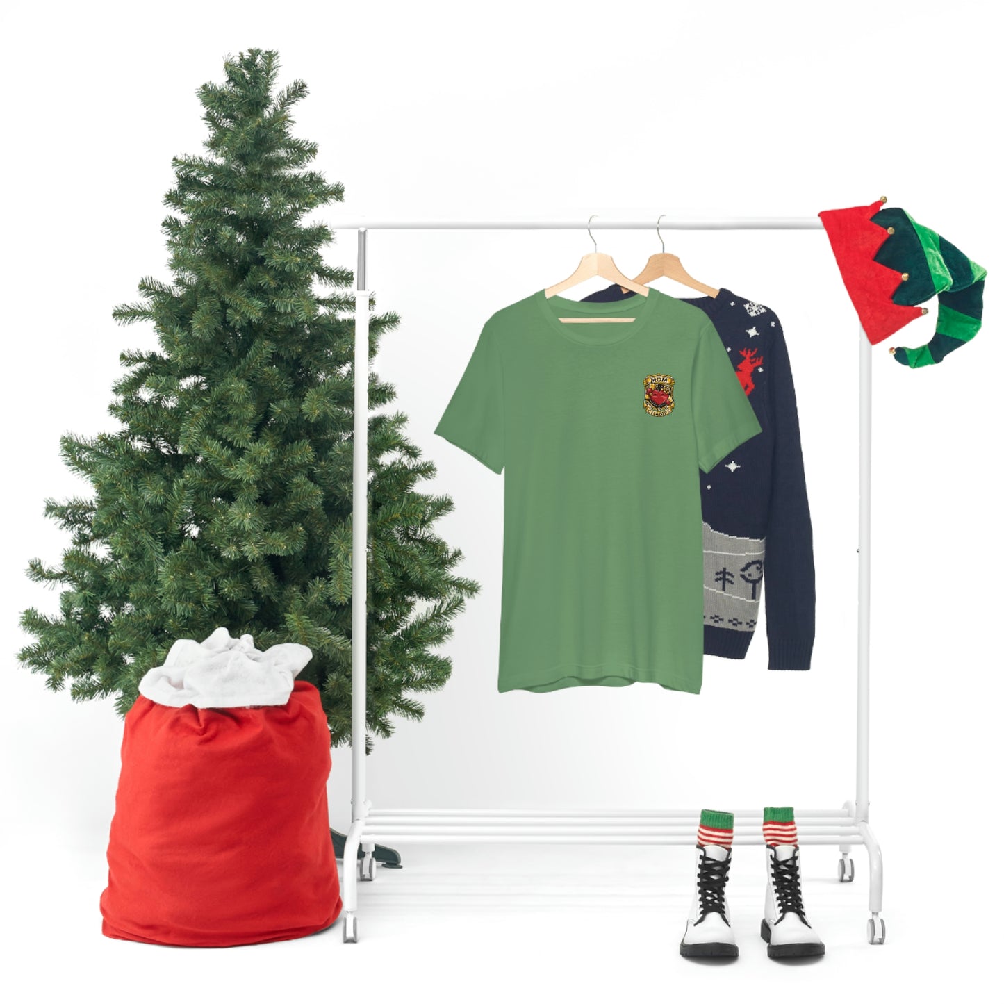 Mom Champs! (Small Front Logo) - Unisex Jersey Short Sleeve Tee - (Bella+Canva)