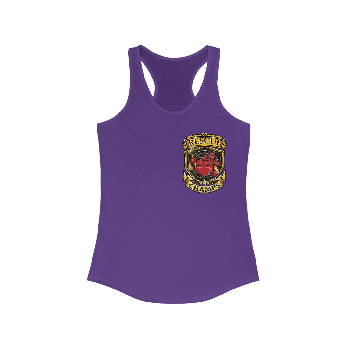 RESCUE CHAMPS (Small Logo) - Women's Ideal Racerback Tank