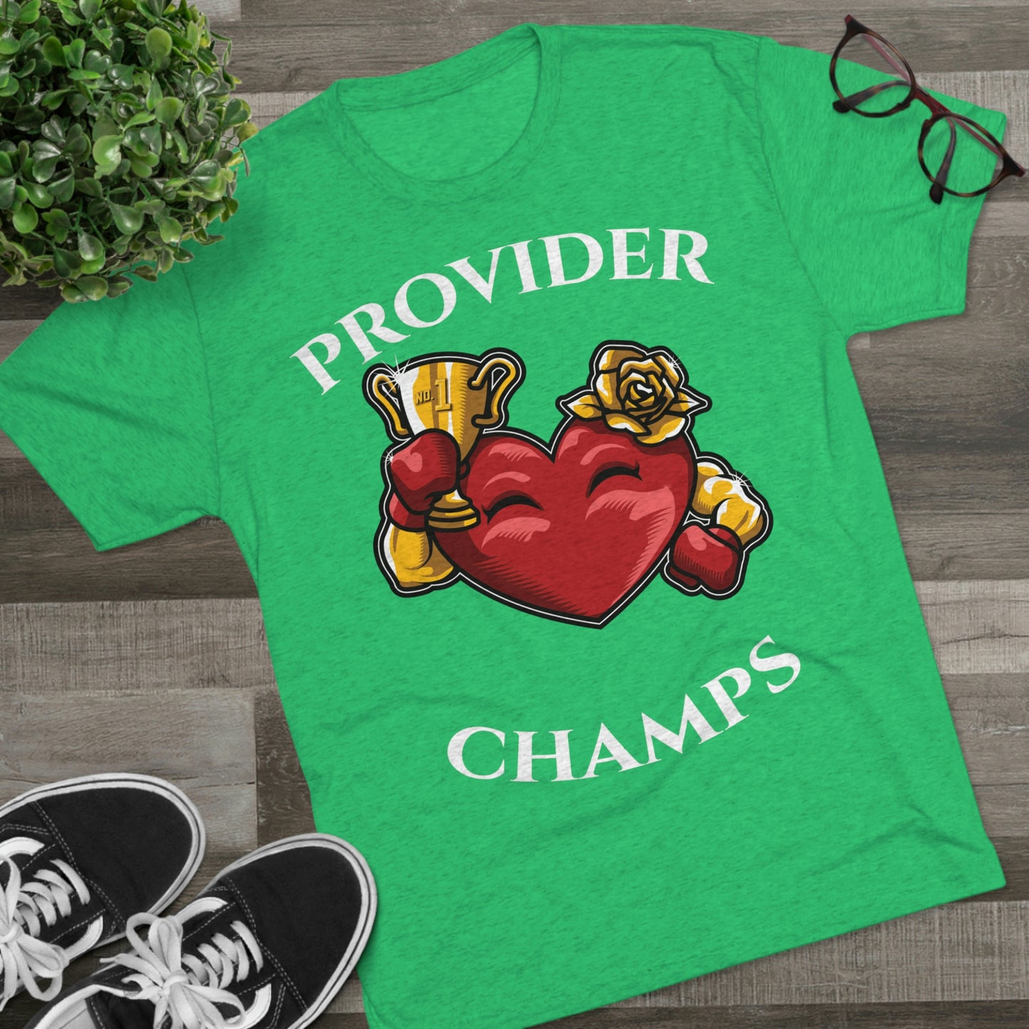 PROVIDER CHAMPS (Alternate Logo) - PREMIUM SOFT - Unisex Tri-Blend Crew Tee (Next Level 6010)