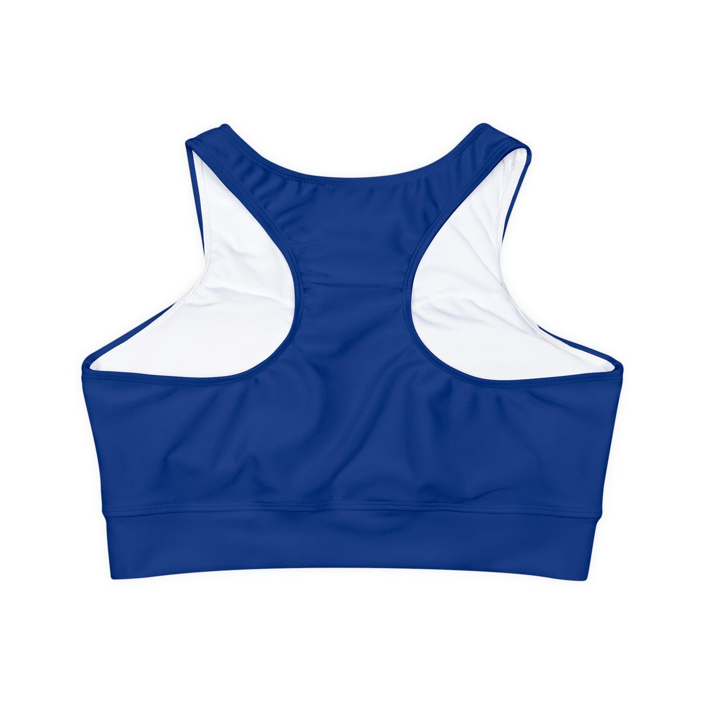 TRACK CHAMPS (Blue) - Fully Lined, Padded Sports Bra