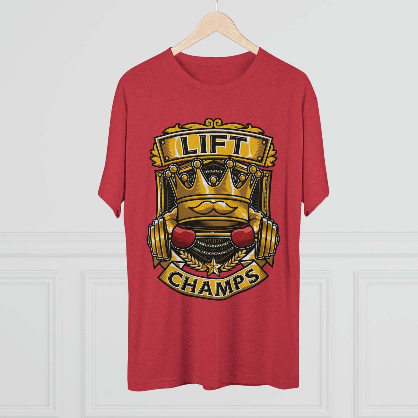 LIFT CHAMPS - PREMIUM SOFT - Unisex Tri-Blend Crew Tee (Next Level 6010)