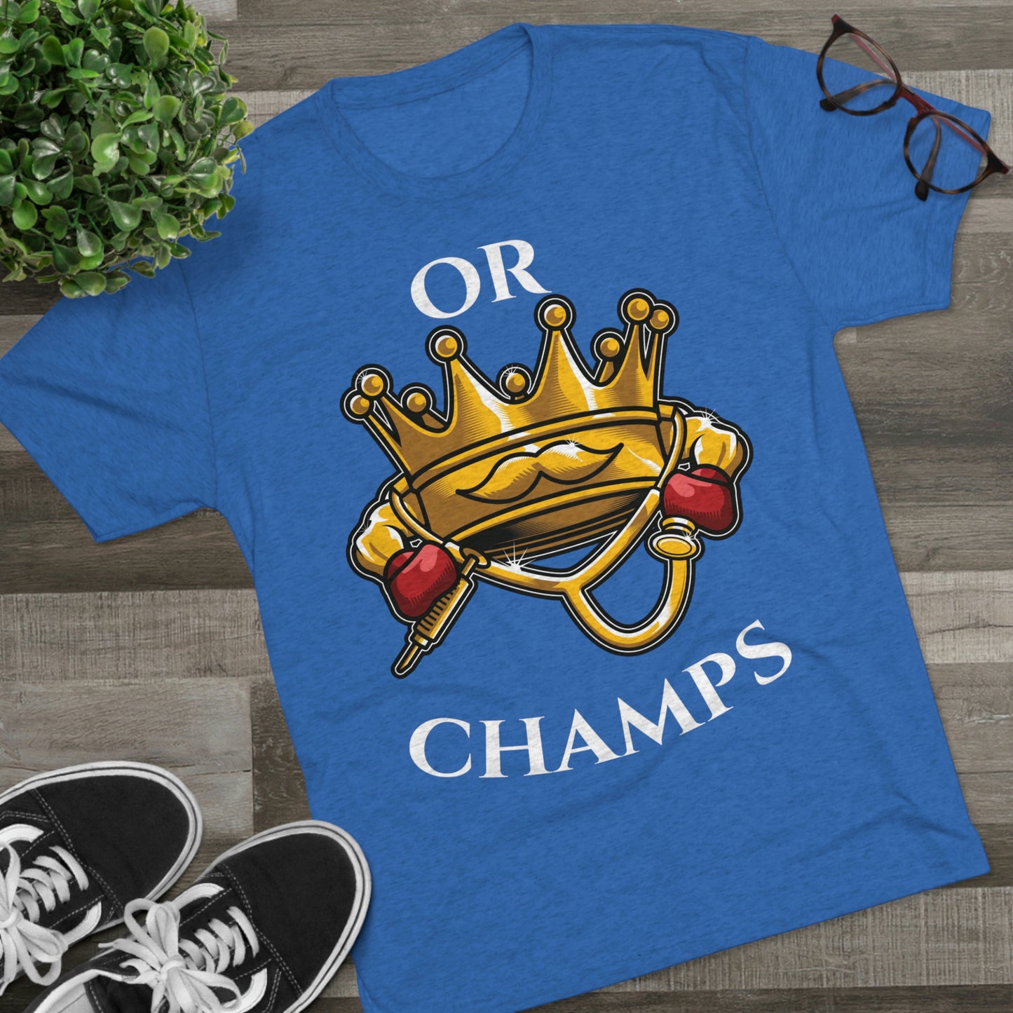 OR CHAMPS (No background) - PREMIUM SOFT - Unisex Tri-Blend Crew Tee (Next Level 6010)
