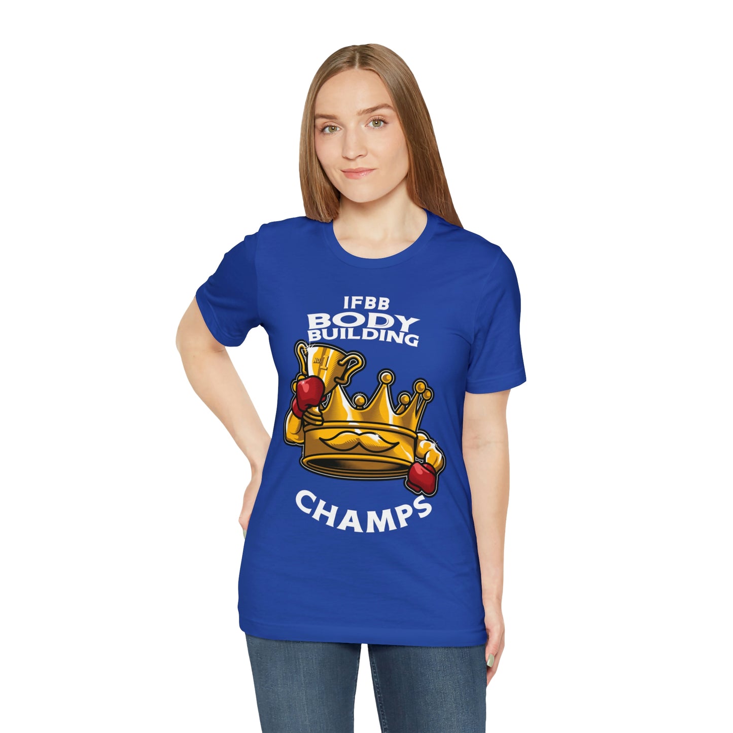 IFBB BODY BUILDING CHAMPS (v2) - Unisex Jersey Short Sleeve Tee (Bella+Canvas)