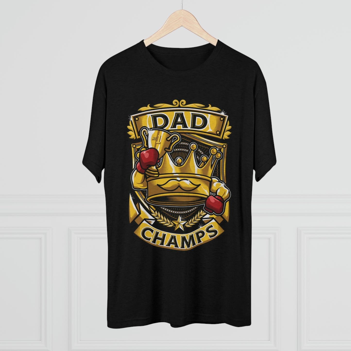 DAD CHAMPS - PREMIUM SOFT - Unisex Tri-Blend Crew Tee (Next Level 6010)