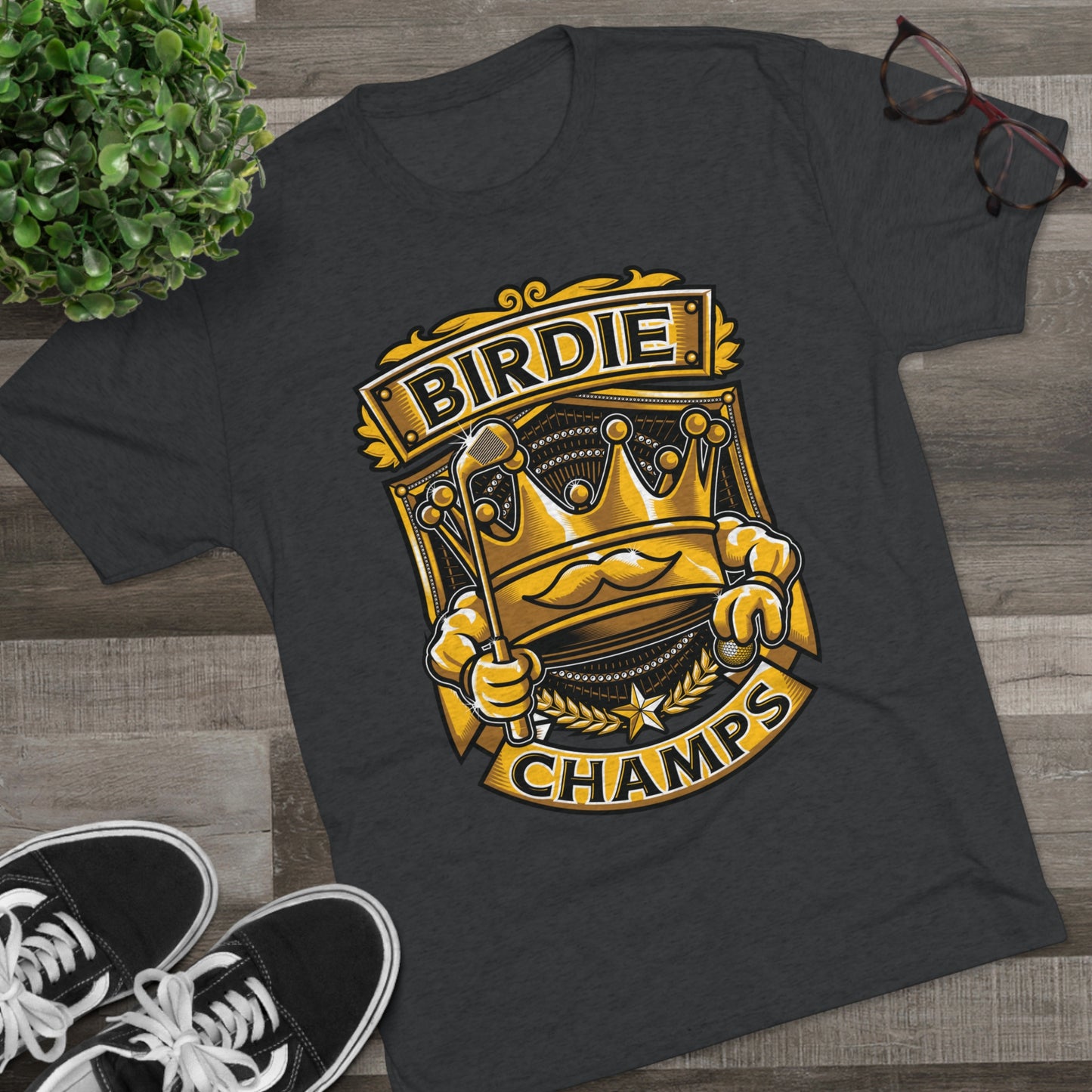 BIRDIE CHAMPS - PREMIUM SOFT - Unisex Tri-Blend Crew Tee (Next Level 6010)