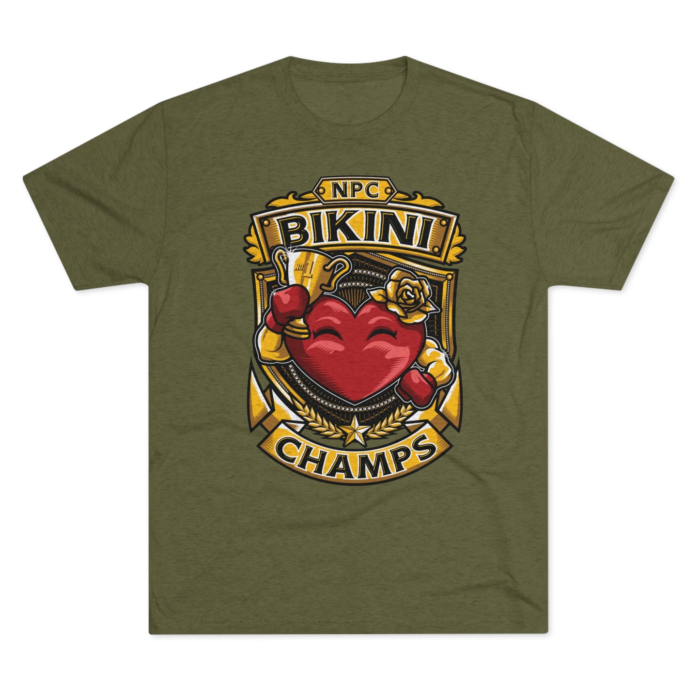 NPC BIKINI CHAMPS - PREMIUM SOFT - Unisex Tri-Blend Crew Tee (Next Level 6010)