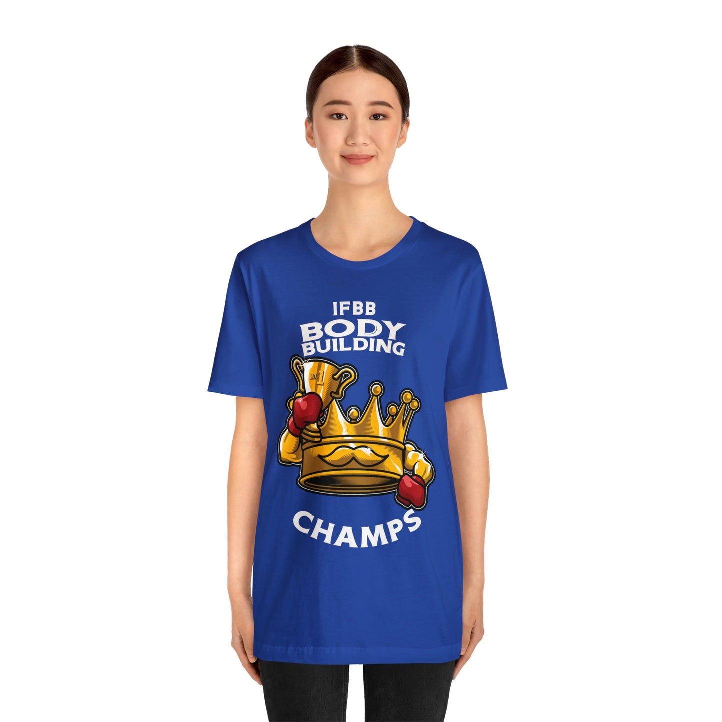 IFBB BODY BUILDING CHAMPS (v2) - Unisex Jersey Short Sleeve Tee (Bella+Canvas)