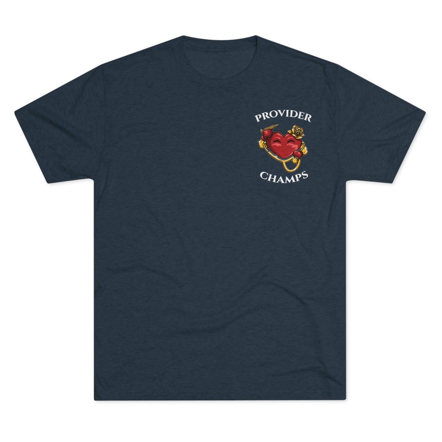 PROVIDER CHAMPS (Small Logo) - PREMIUM SOFT - Unisex Tri-Blend Crew Tee (Next Level 6010)