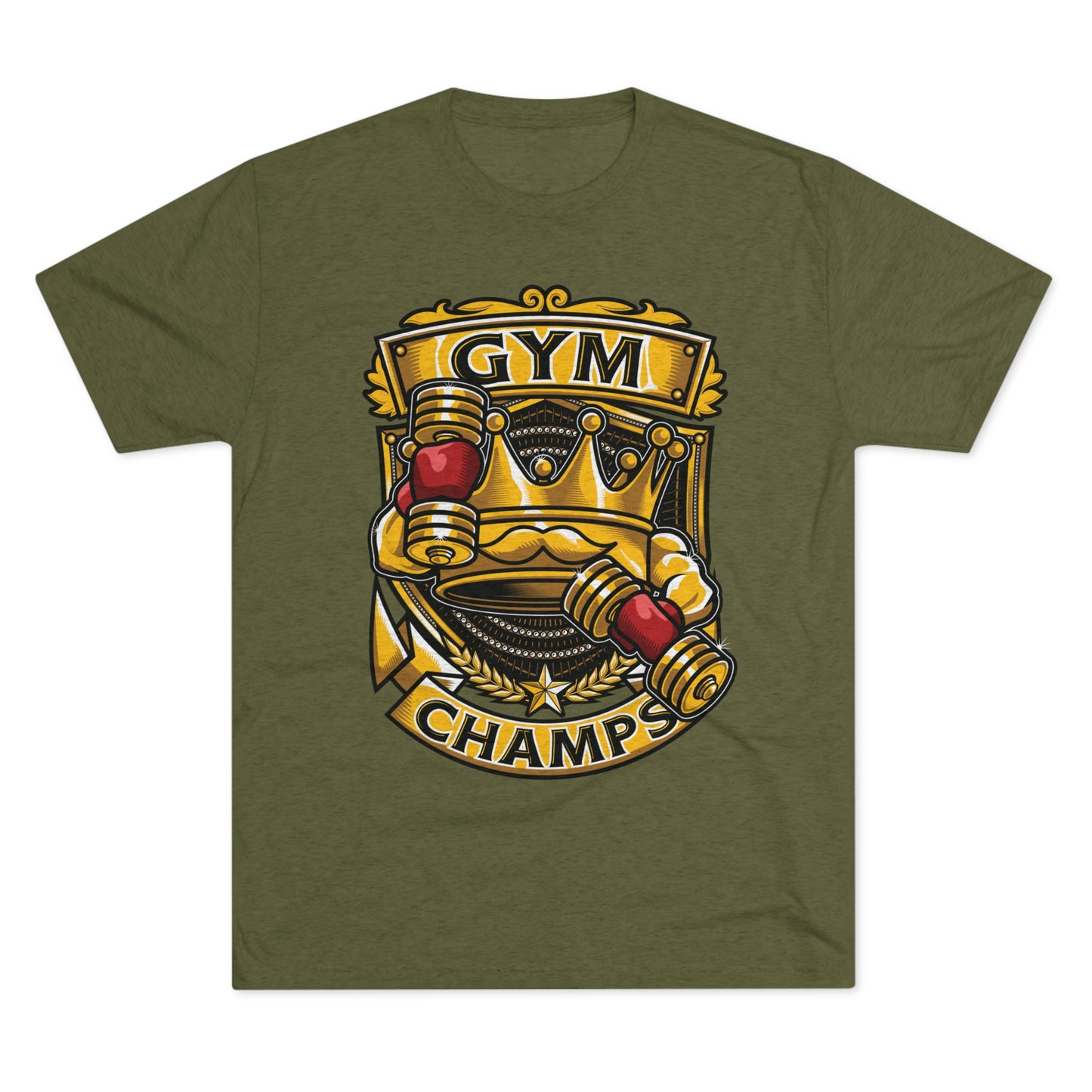 GYM CHAMPS - PREMIUM SOFT - Unisex Tri-Blend Crew Tee (Next Level 6010)