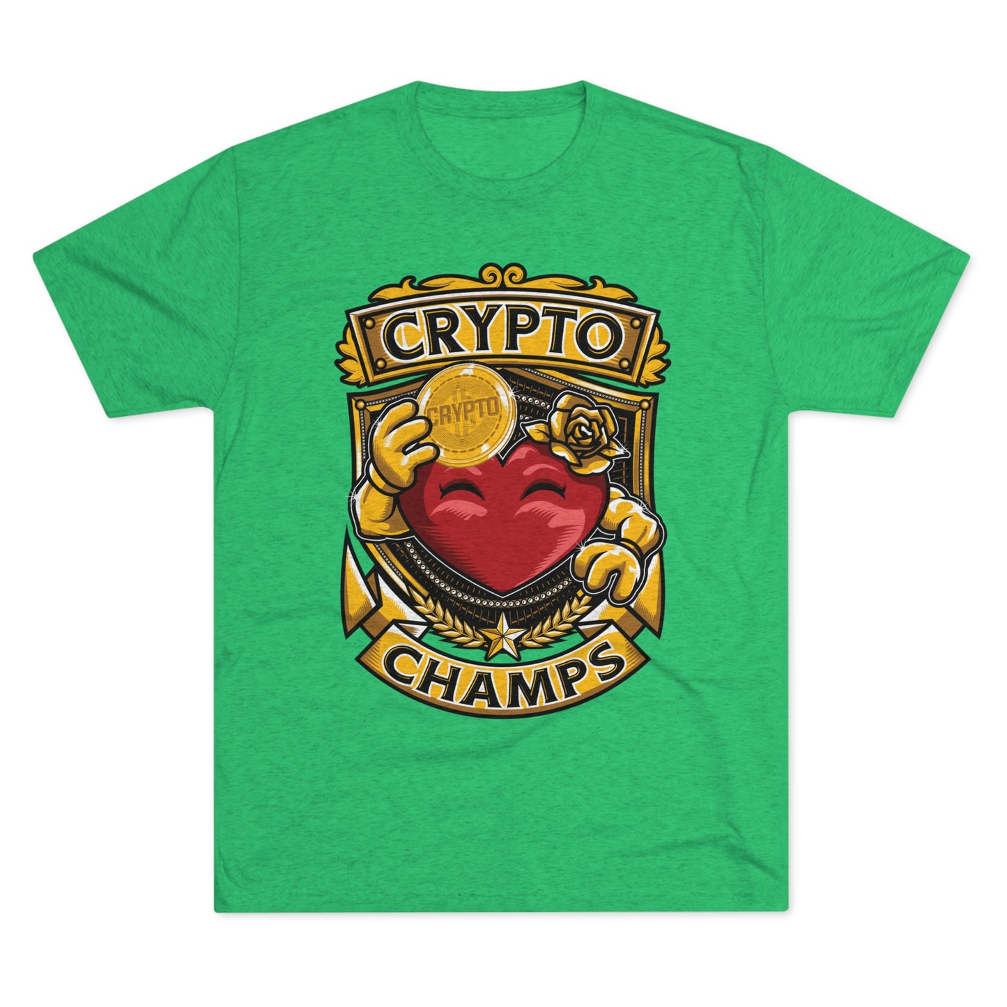 CRYPTO CHAMPS - PREMIUM SOFT - Unisex Tri-Blend Crew Tee (Next Level 6010)