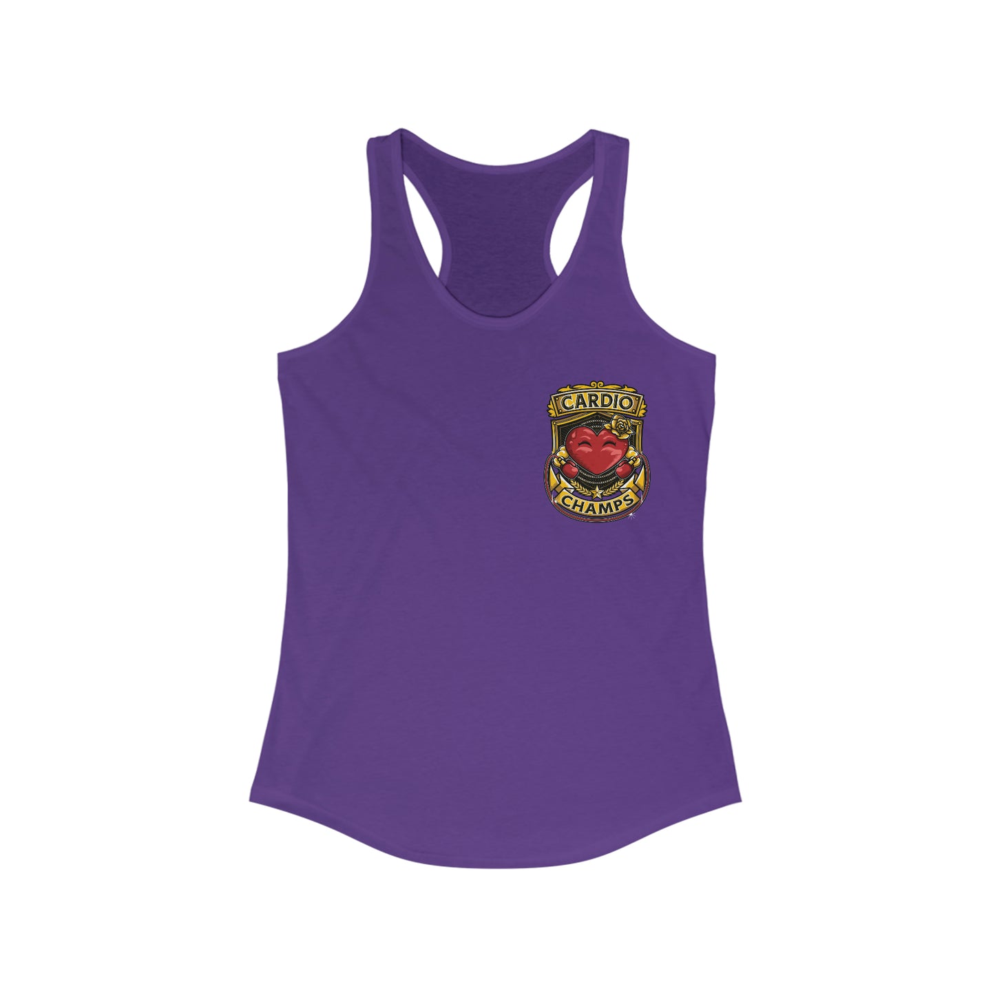 CARDIO CHAMPS (Small Logo) - Women's Ideal Racerback Tank