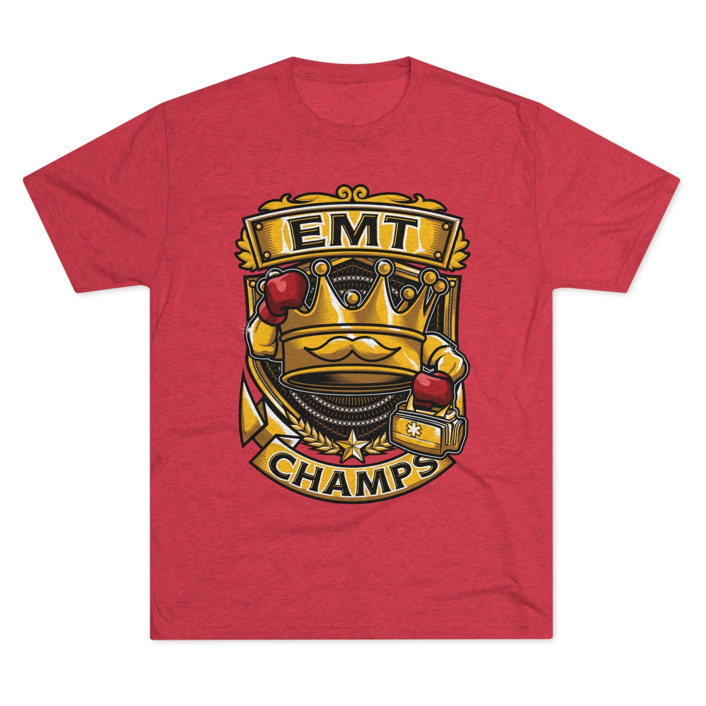 EMT CHAMPS - PREMIUM SOFT - Unisex Tri-Blend Crew Tee (Next Level 6010)