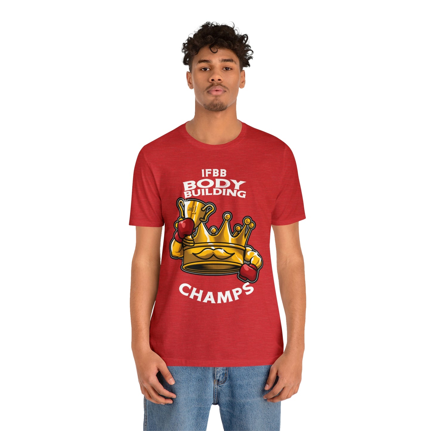 IFBB BODY BUILDING CHAMPS (v2) - Unisex Jersey Short Sleeve Tee (Bella+Canvas)