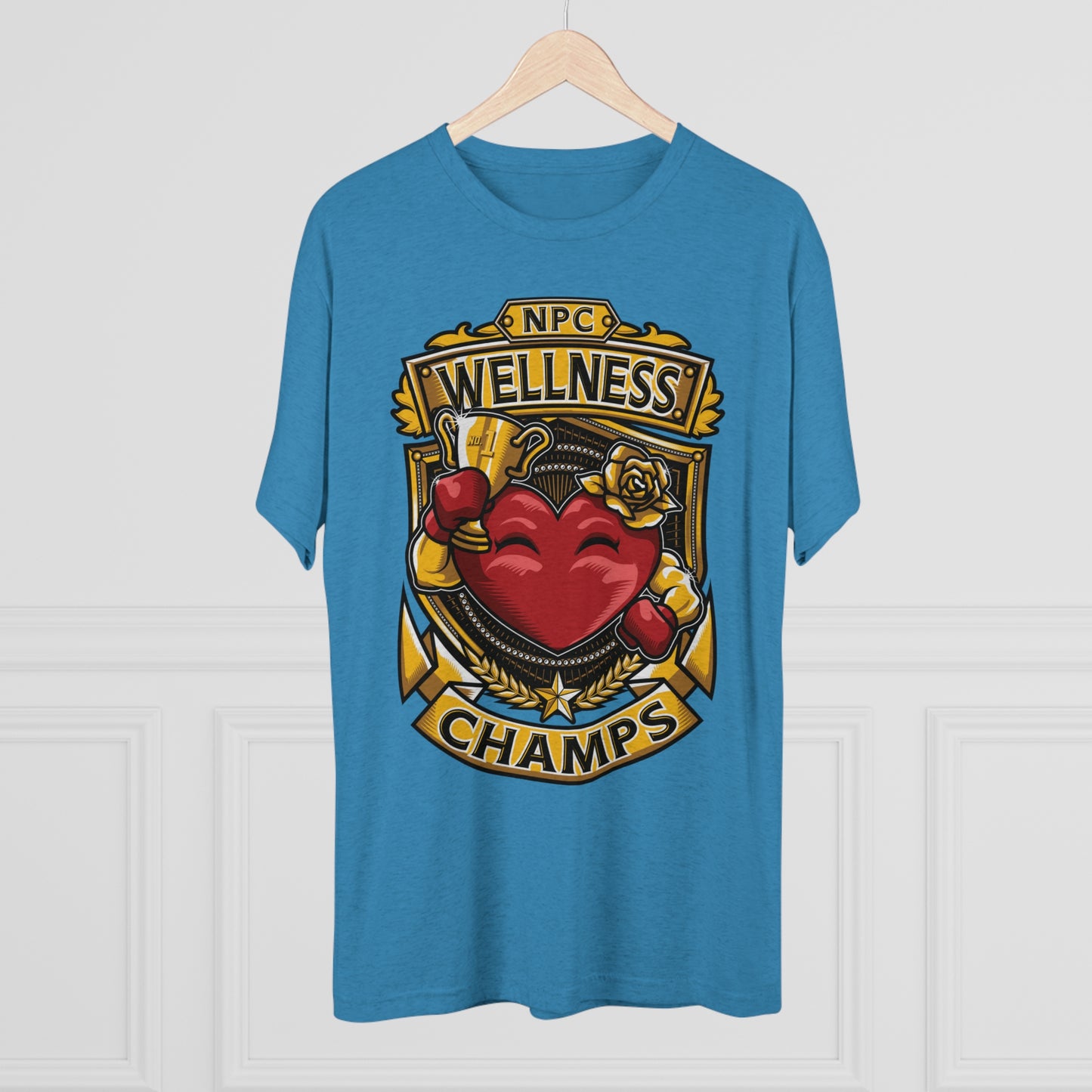 NPC WELLNESS CHAMPS - PREMIUM SOFT - Unisex Tri-Blend Crew Tee (Next Level 6010)
