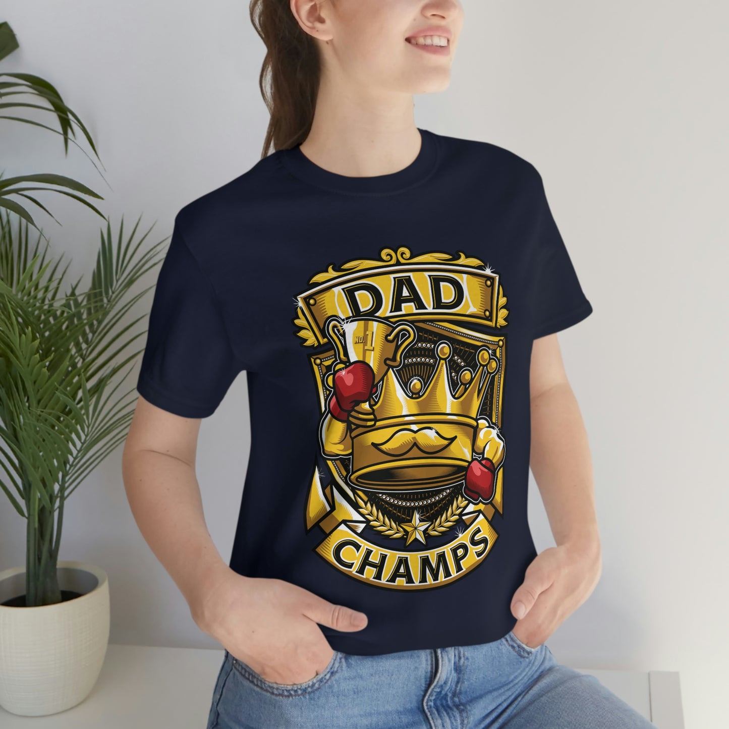 Dad Champs! - Unisex Jersey Short Sleeve Tee (Canvas-Bella)