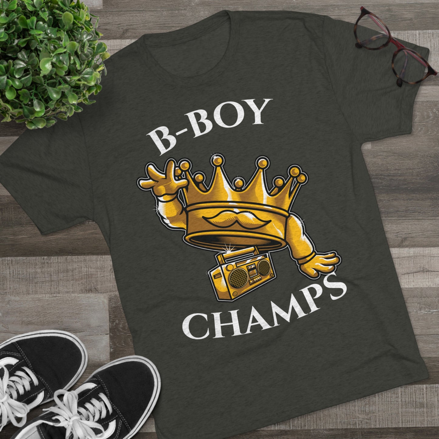 B-BOY CHAMPS (No Crest) - PREMIUM SOFT - Unisex Tri-Blend Crew Tee (Next Level 6010)