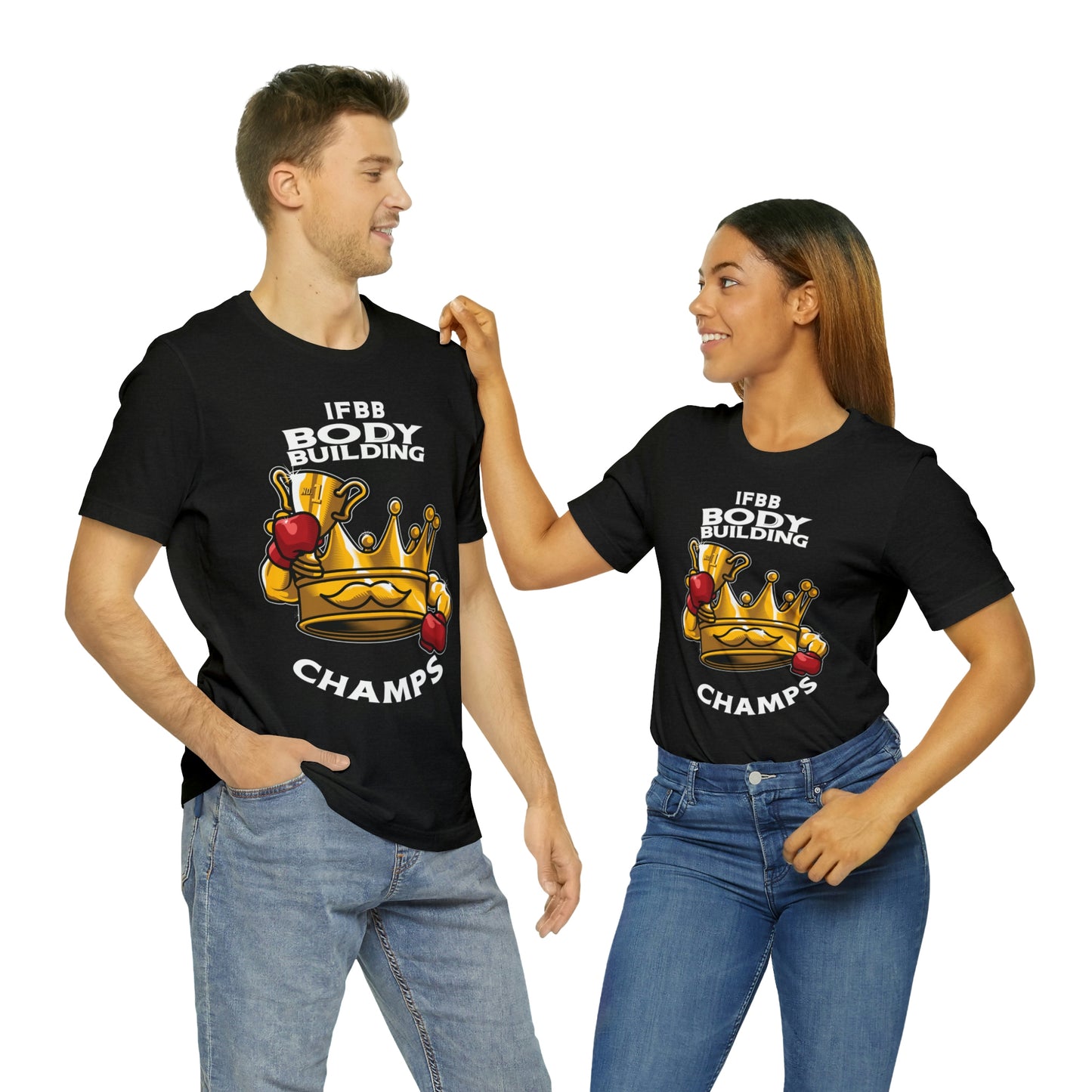 IFBB BODY BUILDING CHAMPS (v2) - Unisex Jersey Short Sleeve Tee (Bella+Canvas)