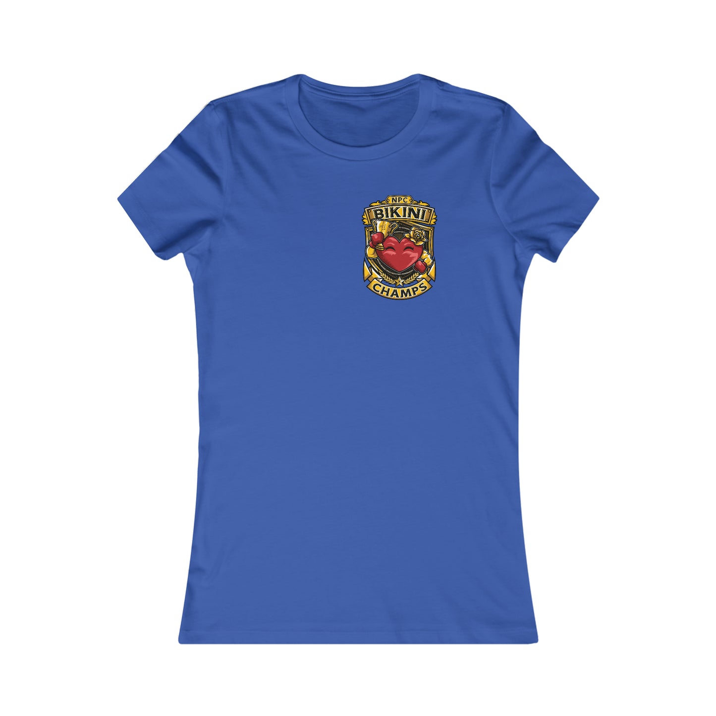 NPC BIKINI CHAMPS! (Small Front Logo) - Women's Favorite Tee (Bella+Canvas)